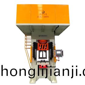 東莞(guan)廠傢 500噸伺服導(dao)軌(gui)式(shi)四柱(zhu)液壓機